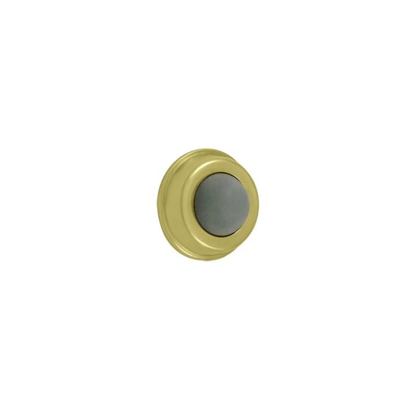 WB100U3 Flush Bumper Door Stop Polished Brass, 10PK